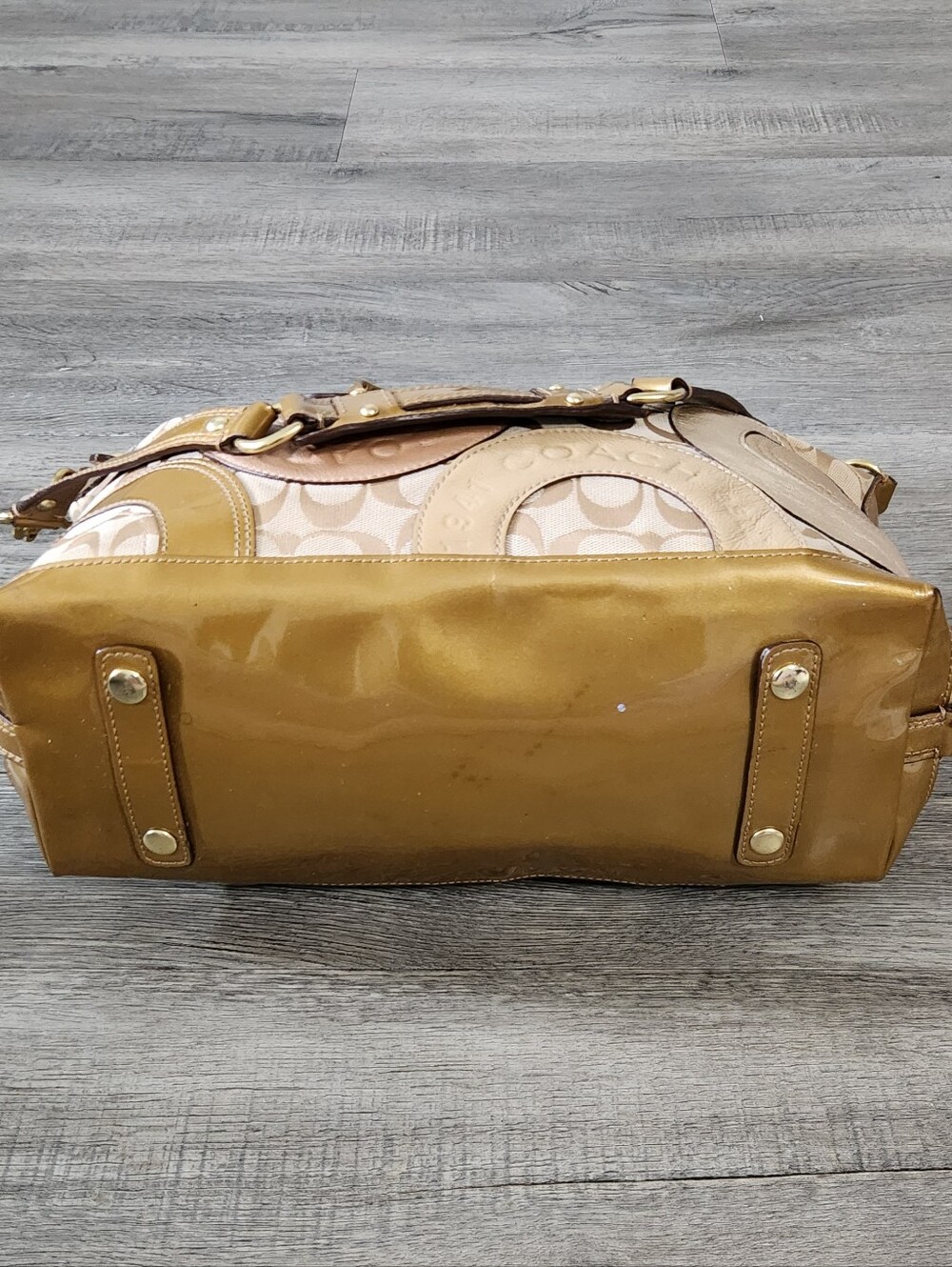 Y2K Coach Patchwork Ashley Satche Tote Bag - Picture 10 of 14